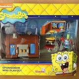 NICKELODEON SPONGEBOB SQUAREPANTS MINI PLAYSET - KRUSTY KRAB HOUSE BURGER SHOP WITH FIGURE & ACCESSORIES by Simba