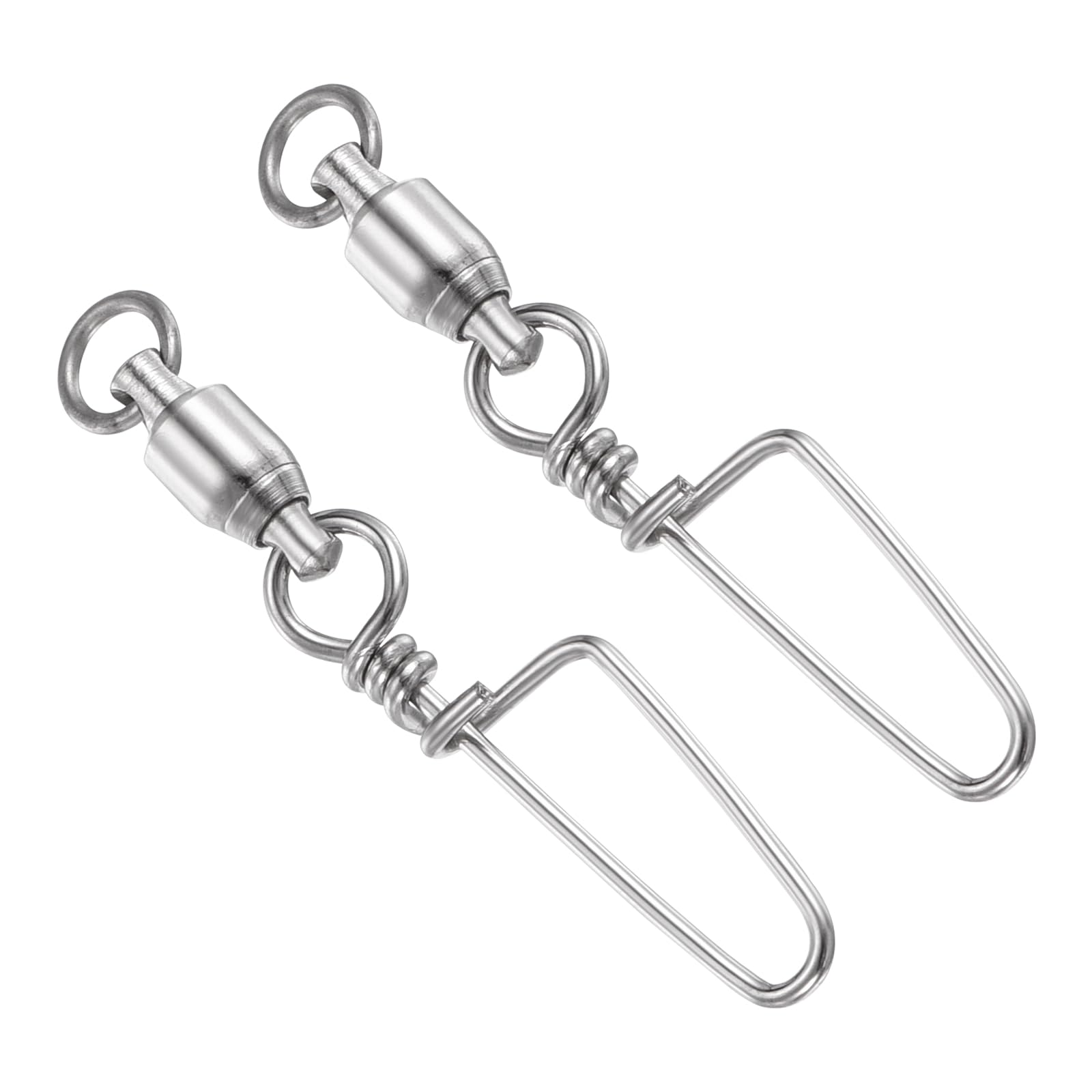 PATIKIL Fishing Snap Swivels, 25Pcs 72lbs Stainless Steel Ball Bearing Tackle for Saltwater Freshwater Fishing