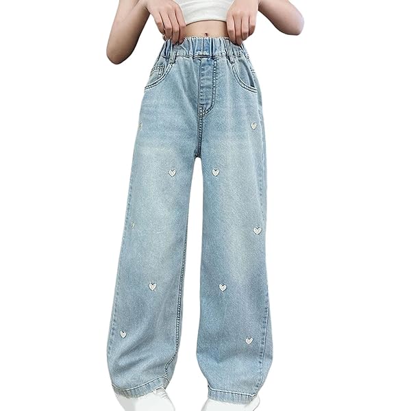 Pantalones Deportivos Holgados Para Niñas Adolescentes - Corte Recto, Cintura Alta, Ligeros Y Con Bolsillos