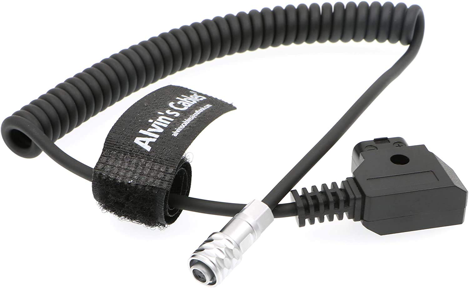 Alvin's Cables BMPCC 6K Power Cable for Blackmagic Pocket Cinema Camera 6K Weipu 2 Pin Female to D-Tap Power Coiled Cord from Gold Mount V-Mount Battery