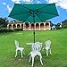 MOVTOTOP Patio Umbrella 9Ft UPF 50+ Premium Outdoor Table Umbrella, Market Umbrella with Push Button Tilt and Crank for Garden, Deck, Backyard, Pool (Green)