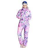 Bluemagic Womens Snowsuit One Pieces Ski Suits Jumpsuits Colorful Coveralls Snowboard Jackets