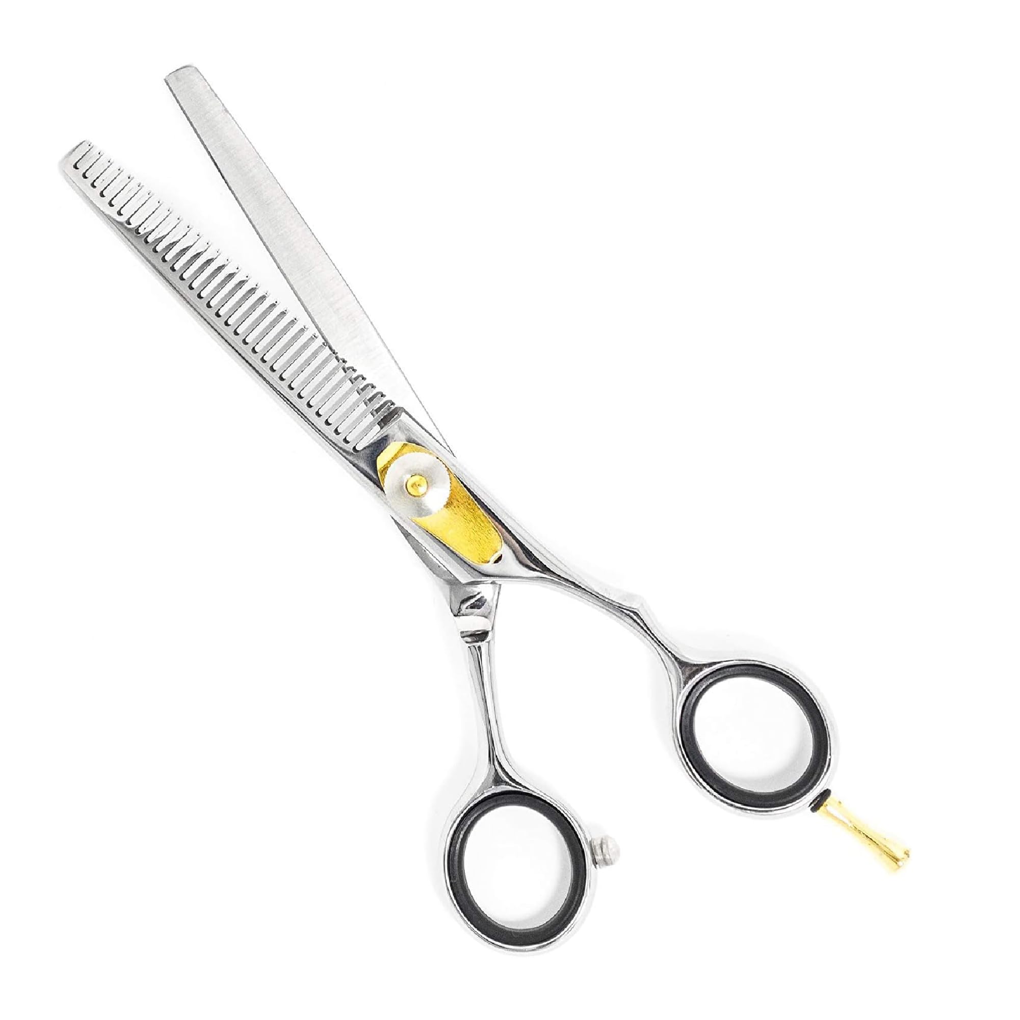 Equinox Professional Razor Edge Series - Barber Hair Thinning/Texturizing Scissors/Shears - 6.5 Inches Overall Length with Fine Adjustment Tension Screw - Stainless Steel