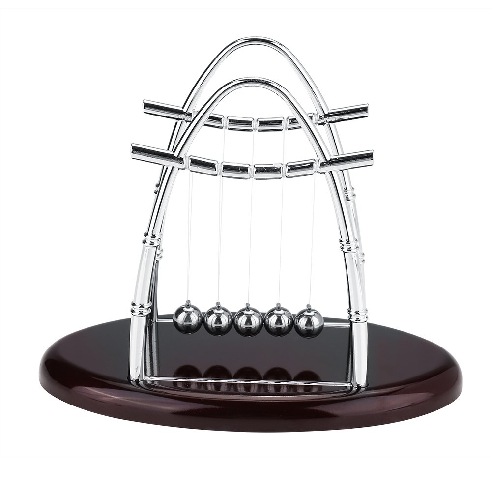 Newton's Cradle Balance Balls, Physics Science Steel Pendulum Ornaments Educational Toy for Home Office Desk, Reduced Pressure Toy with Great Ornament for Birthday Gift, Kids Toy