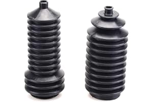 Mallofusa A Pair Steering Rack Boots Compatible for Polaris Ranger RZR 400 500 570 700 800 900 1000 5412012 5412013 ETX 2015 EV 2012 Black