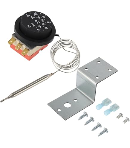 Universal Capillary Thermostat Cooling Radiator Fan Control Switch TS-120SR, Featuring 0-120°C Heating/Cooling, Radiator Cooling Fan - Canada