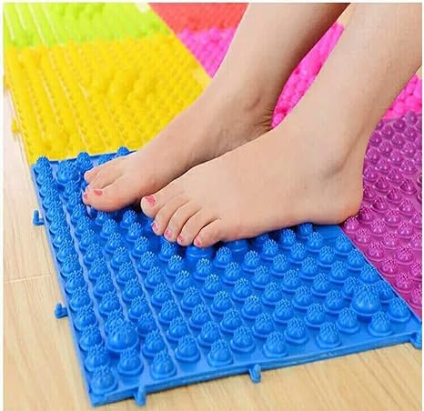 Amazon Com Yobeyi Foot Massage Mat Acupressure Mat Foot Reflexology Walking Toe Plate Massage Pad Bathroom Mat Yoga Mat Anti Slip Mat Outdoor Game 2 Pcs Blue Health Personal Care