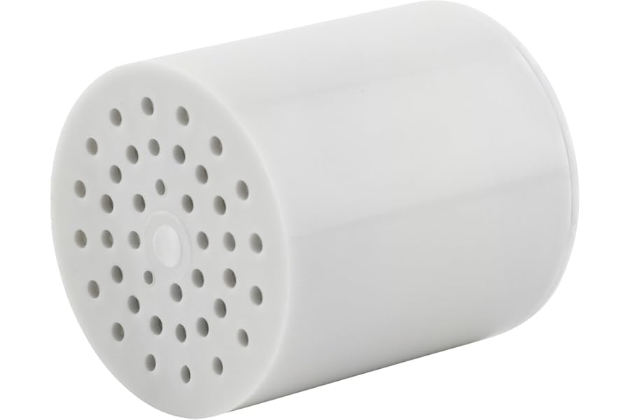 AquaBliss High Output Shower Filter Replacement Cartridge – Reduces Chemicals & Chlorine, Restores pH Balance, Glowing Skin, Strong Nails & Shimmering Hair – 1-Pack (SFC100)