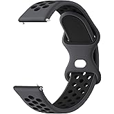 Meliya 20mm 22mm Watch Bands Quick Release Replacement Wristband, Soft Silicone Bands Breathable Sport Replacement Straps for Men Women