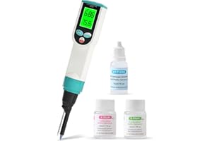 Yewhick Digital pH Meter for Food, Waterproof Food pH Meter with High Accuracy pH/Temperature Probe, Food pH Tester for Sourdough, Meat, Bread, Canning, Cheese, Water, 0.01 Resolution