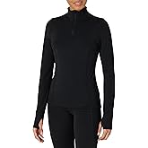 Amazon Essentials Women's Active FormFlex Buttery Soft Slim Fit Quarter Zip Long Sleeve Pullover Jacket