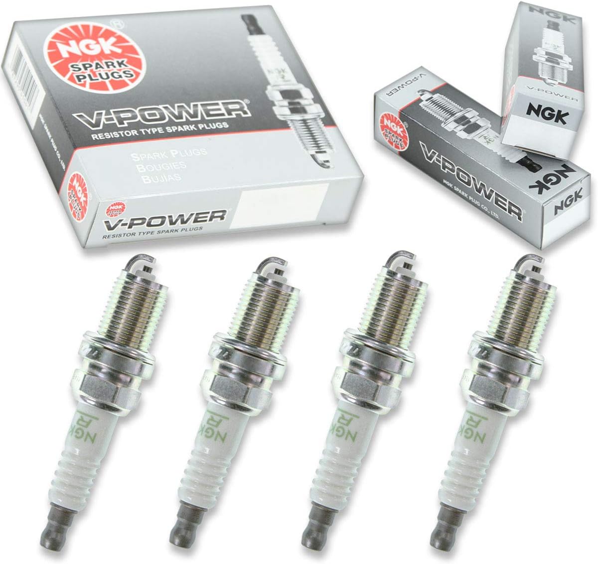 Amazon Com 4 Pcs Ngk V Power Spark Plugs For 1993 2001 Nissan Altima 2 4l 2 4l L4 Engine Kit Set Tune Up Automotive