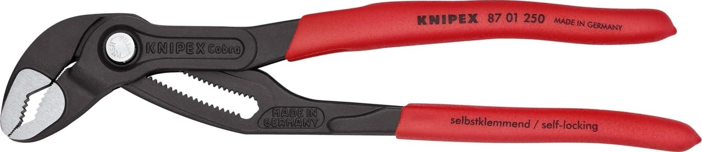 KNIPEX Tools 87 01 250 Alicates para bomba de agua Cobra, 10 pulgadas