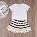 Baby Girl Big &Little Sister Bodysuit Tops Bowknot Striped Skirts Dress Set (2-3 Years, Big Sister)