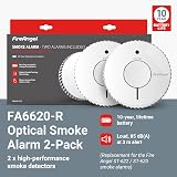 Fireangel FA6620 Optical Smoke Alarm 2-Pack 10-Year Battery White view 2