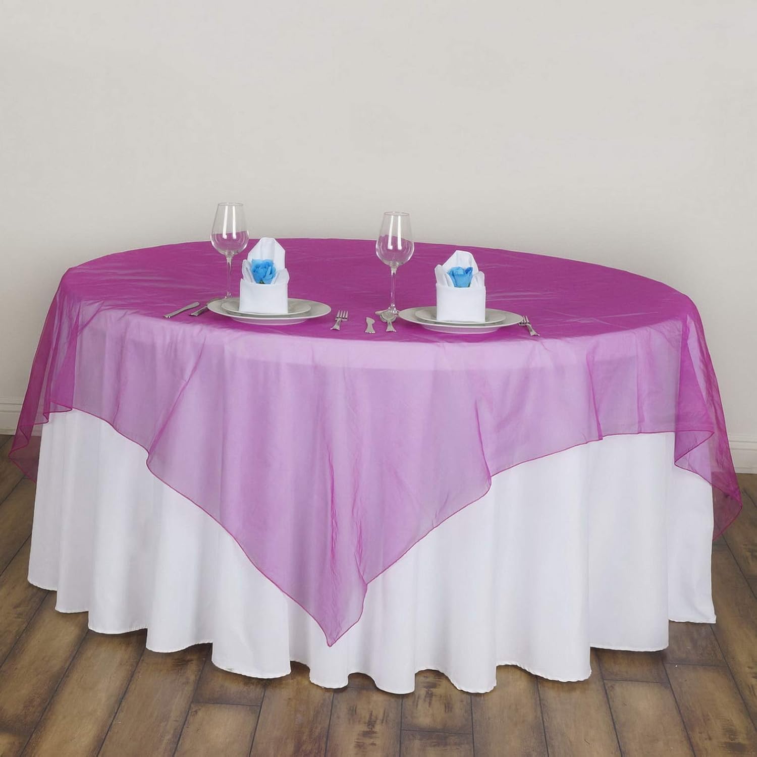 Amazoncom Mikash 10 Pcs 60 Sheer Organza Square Table Overlays