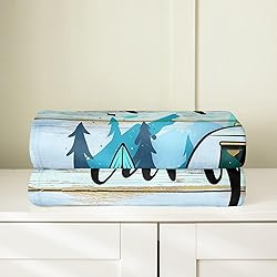 Feelyou Camper Theme All Season,Bed Blanket Happy