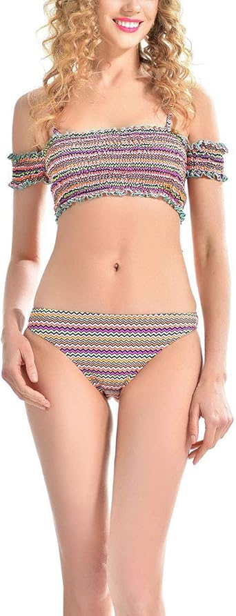 high waisted halter neck bikini set