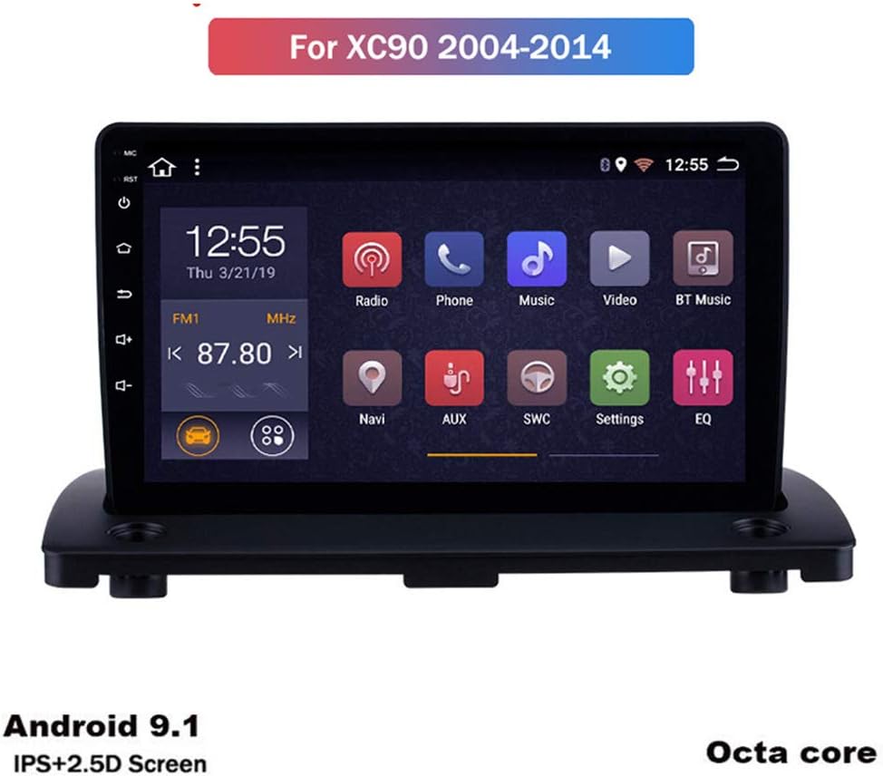 Foof Car Navigation Stereo 9 Inch Screen for Volvo XC90 2004-2014 Entertainment Multimedia Radio,WiFi/BT Tethering Internet,Support Full Touch 1024X600 (Octa Core)