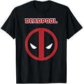 Marvel Comics Retro Classic Deadpool Mesh Style Logo T-Shirt
