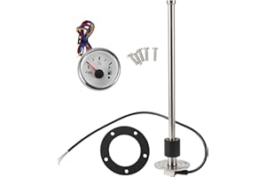 HOPESPANNER 12.52" Fuel Sending Unit and Gauge Kit Boat Fuel Sending Unit Marine Fuel Sender Unit Metal 1 Set 240-33 Ohm