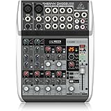 Behringer Xenyx QX1002USB Premium 10-Input 2-Bus Mixer with USB/Audio Interface,Black
