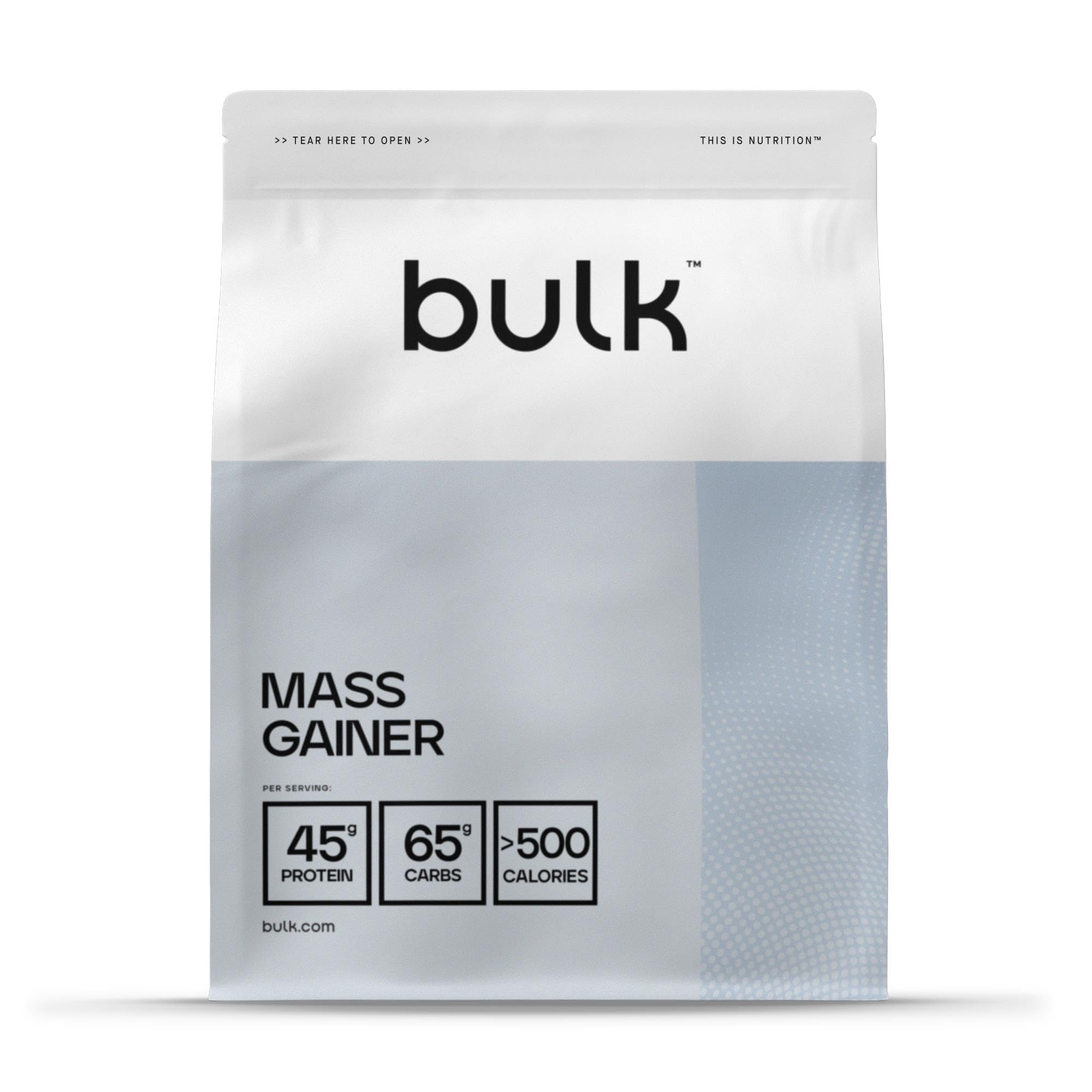 Bulk Complete Mass Gainer | Chocolate | 1kg | 45g Protein Serving | 65g Carbohydrates | 500 kcal Serving | High-Calorie Weight Gainer | Supports Muscle Growth & Maintenance | High Protein