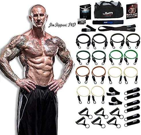 PhD Fitness LLC The JYM Strength Bands System, by Renowned Training Expert Dr. Jim Stoppani, Includes 14 Anti-SNAP Bands