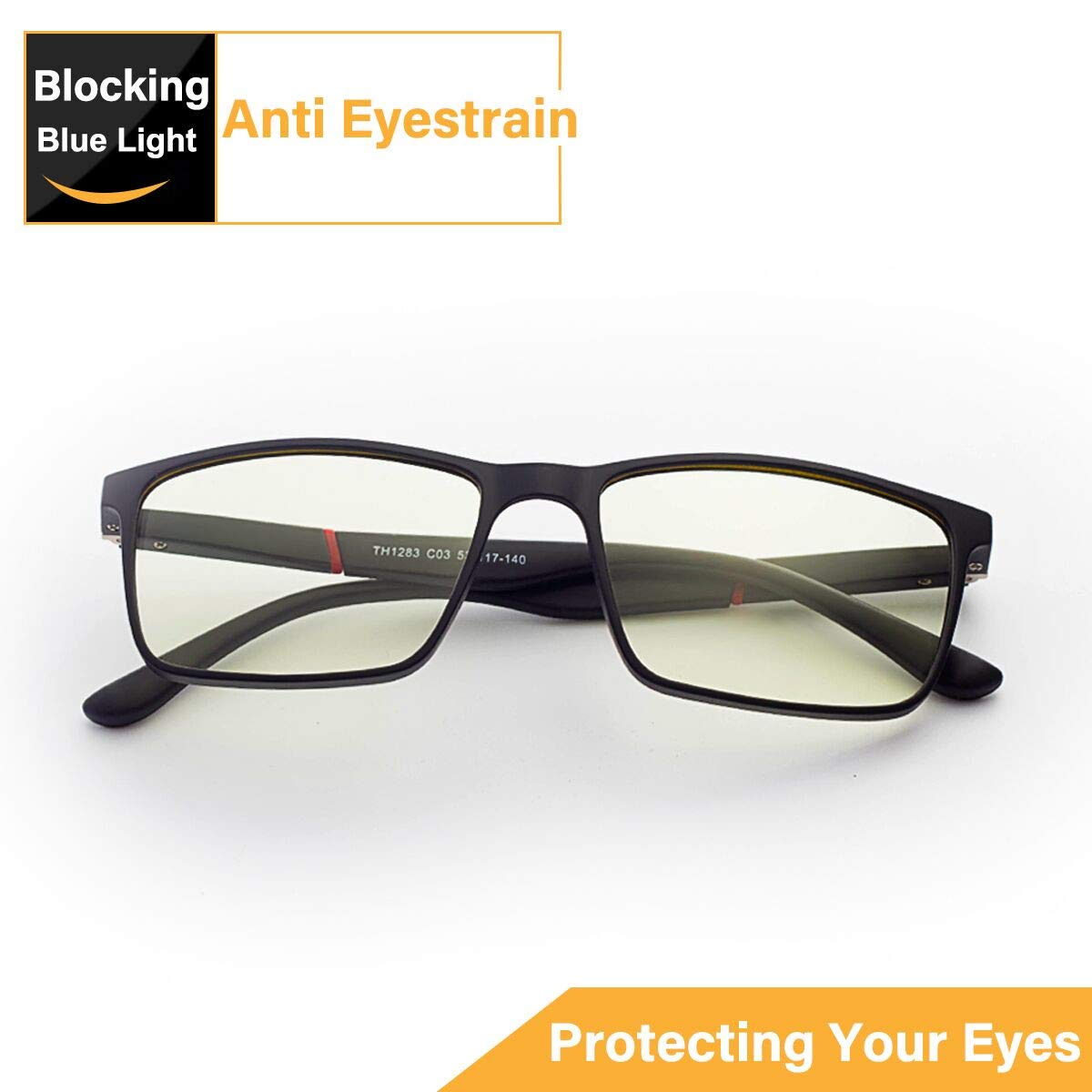 Blue Light Blocking Glasses,Computer Glasses,JACNITAD Anti Glare, Relieve Eyes Fatigue, Premium Gamer &amp; Computer &amp; Reading Eye-wear, Anti Blue Light Lenses for Men &amp; Women