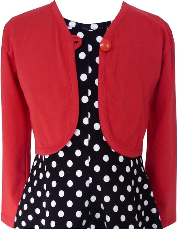 red summer cardigan