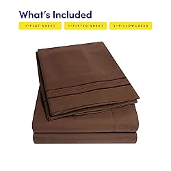 1500 Supreme Collection Twin Sheet Sets Brown - 3