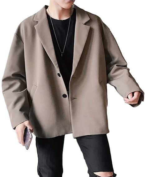 Amazon スポシー メンズ おおきめ ジャケット ゆったり アウター