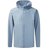 M MAELREG Mens Lightweight Jackets Water Resistant Windbreaker Packable Hooded Golf Jacket Men for Running Hiking