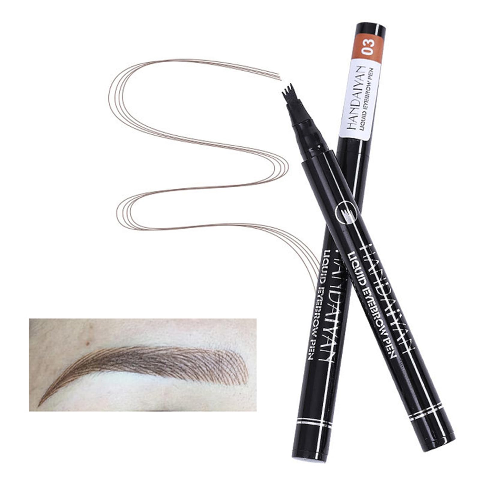 Eyebrow Pen - Reddish Brown, Waterproof, Natural Looking Brow Pencils