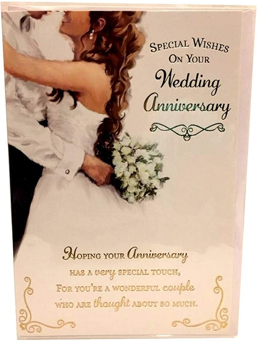 Special Wishes For Wedding Anniversary Card Beautiful New Greeting Cards Amazon Co Uk Office Products