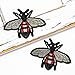 Bee Embroidered Iron-On Patch, Embroidery Applique by 2 pcs, TR-11629
