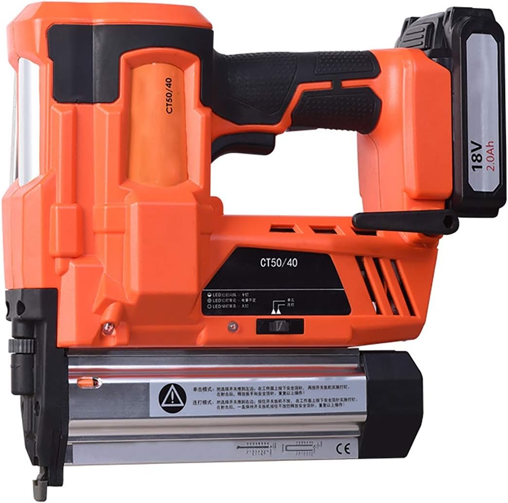 QQLK Electric Nail Gun - Nail Gun - Door Nail/Straight Nail 2 In 1, Fast Hit, 60 Times/Minute - 100 Times/Minute