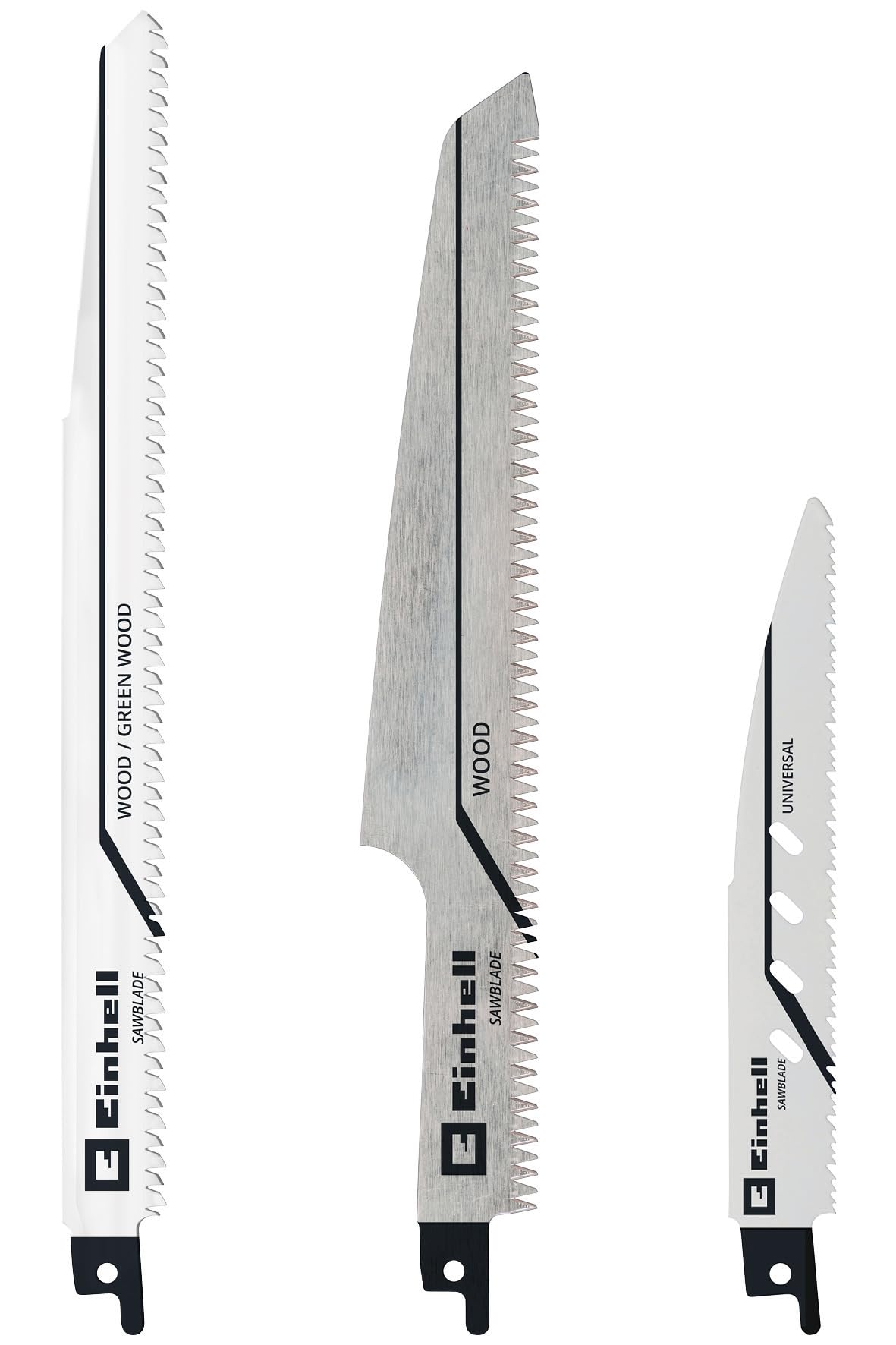 Einhell 3-Piece Reciprocating Saw Blade Set For Wood and Metal - Original Einhell Accessory For Universal Saws/Reciprocating Saws