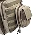 3V Gear MOLLE Tech Pouch - Padded Multiple Pocket Media Pouch for Cameras, Phones, iPods and Other Electronics - Coyote