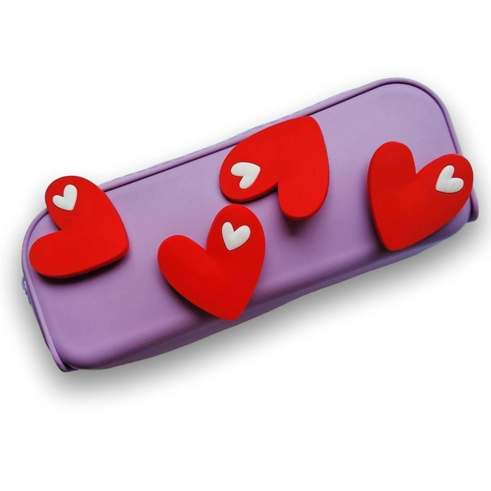 FlyinPop Pencil Case|Pen Pouch|Cute Positive Gift-Meaning Wholeheartedness (Lilac Purple)