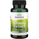 Swanson Bilberry Extract (Standardized) 60 Milligrams 120 Capsules