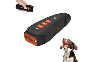 CBDYWVR No Bark Ultra Anti Barking Device Dog,Nobark Ultra Dog Training Tool,3 Levels Rechargeable with Flashlight,for Large Medium Small Dogs Indoor & Outdoor (Black)
