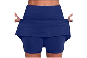 Skorts for Woman Tummy Control Mini Skirt with Shorts Underneath High Waisted Dressy Casual Flowy Boho Skort 2026