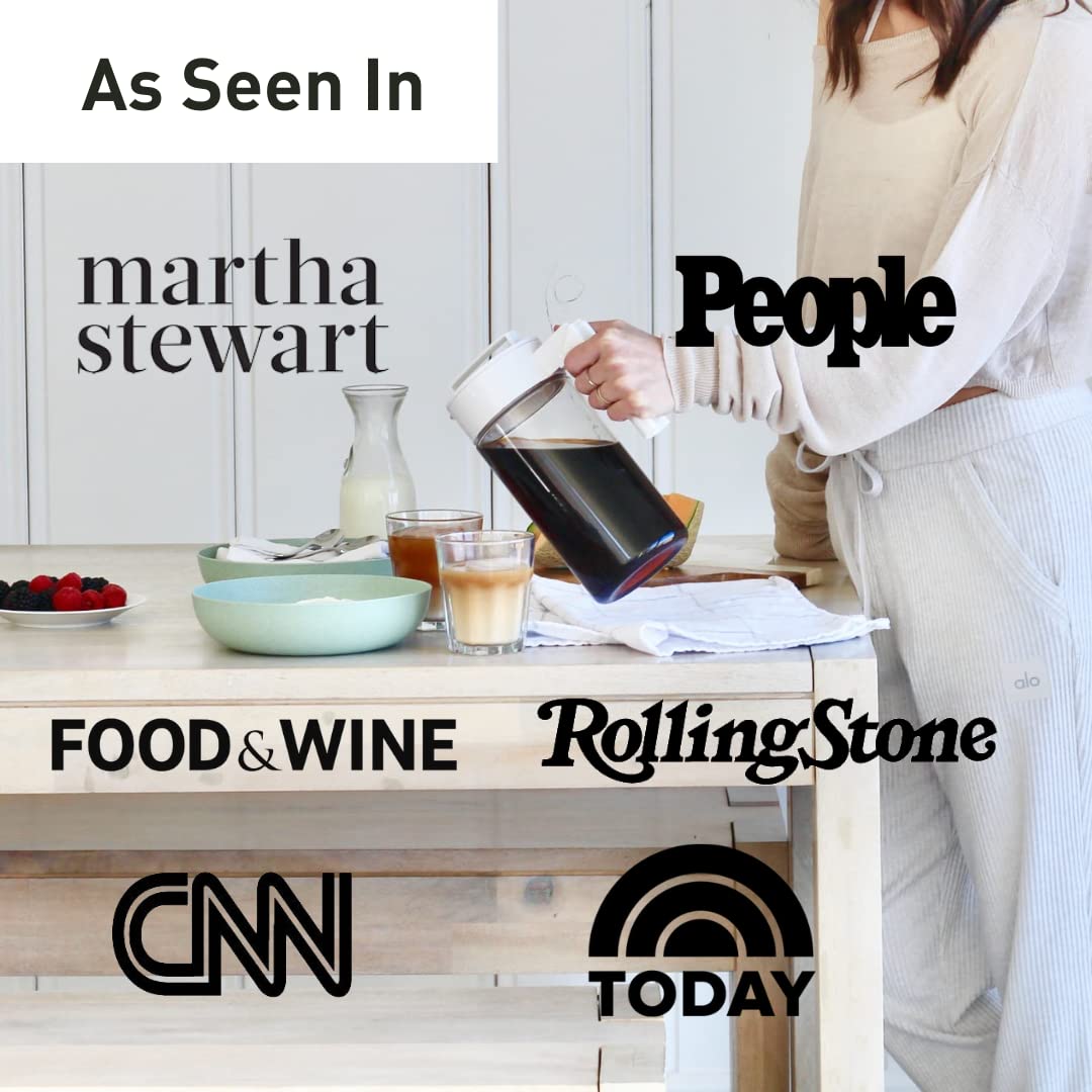 Takeya Patented Deluxe Cold Brew Iced Coffee Maker, 1 Quart, Black Pricepulse