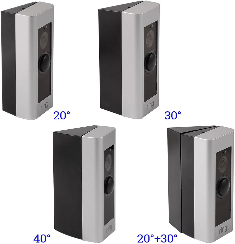 Building & Hardware HOLACA Ring Doorbell Pro Angle Mount 20/30/40° Adapter Mounting Plate