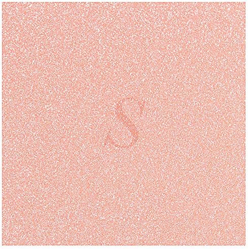 Glitter Glossy Transparent Permanent Vinyl 12 Inch x 12 Inch - Rose Gold