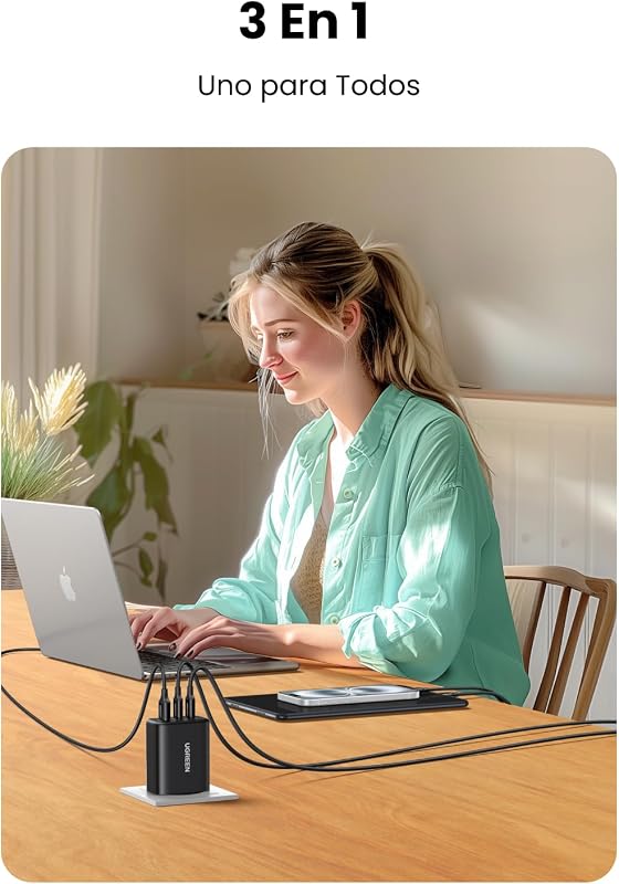 Carregador USB C Zapix 65W, Adaptador de Alimentação Tipo A PD 3.0 PPS Compatível com Galaxy S25/S25+/S25 Ultra/S24/S23, MacBook, iPad Pro/Air, iPhone 17 Pro MAX Air/16/15/14, Google Pixel — foto 3 de 7