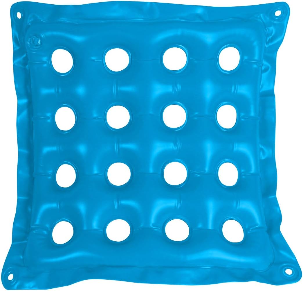 SUNSHINEMALL Inflatable Seat Cushion, Air Chair Cushions 19x19inch PVC Square Seat