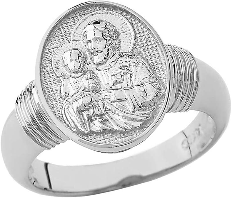 Certified 10k Gold Catholic Saint St Joseph with Child