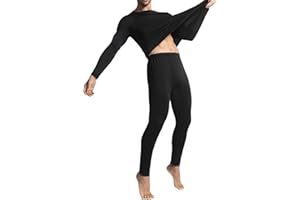 KLVEE Long Johns Thermal Underwear for Men with Fleece Lined,Base Layer Top and Bottom Set for Cold Weather